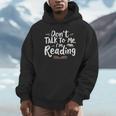 Don't Talk To Me I'm Reading Minimalist Book Lover Unisex Hoodie