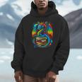 Dragon Reading Colorful Fantasy Book Lover Unisex Hoodie