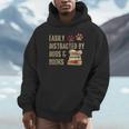 Easily Distracted By Dogs And Books Pets Books Lovers Unisex Hoodie