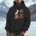 Easily Distracted By Goats And Books Goats And Book Reading Unisex Hoodie