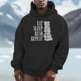 Eat Sleep Read Repeat Reading Book Librarian Men Women Kids Unisex Hoodie