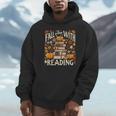 Fall In Love With Reading Book Autumn Pumpkins And Teachers Unisex Hoodie