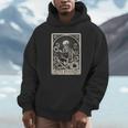 Floral The Reader Tarot Card Skeleton Reading Book Unisex Hoodie Floral The Reader Tarot Card Skeleton Reading Book Unisex Hoodie