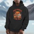 Fully Booked For Fall Books Pumpkin Autumn Thanksgiving Unisex Hoodie