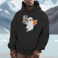 Ghost Reading Books Halloween Library Unisex Hoodie