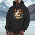 Halloween Cute Ghost Shirt Reading Books Ghost Unisex Hoodie