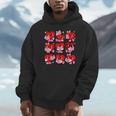 Heart Reading Books Valentine Teacher Boys Girls Book Lover Unisex Hoodie