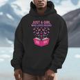 Just A Girl Who Loves Books Butterflies Reading Unisex Hoodie