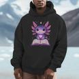 Kawaii Axolotl Cute Axolotls Reading Book Unisex Hoodie Kawaii Axolotl Cute Axolotls Reading Book Unisex Hoodie