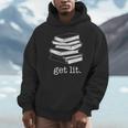 Let's Get Lit Books Unisex Hoodie Let's Get Lit Books Unisex Hoodie