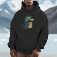 Lizard Reading Book Librarian Bookworm Reader Read Unisex Hoodie
