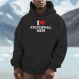 I Love Heart Fictional Men Simple Cute Books Reading Unisex Hoodie