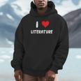 I Love Literature Heart Books Writing Reading Read Write Unisex Hoodie I Love Literature Heart Books Writing Reading Read Write Unisex Hoodie