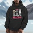 Nothing Beats Reading Rock Paper Scissors Book Lover Library Unisex Hoodie