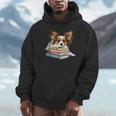 Papillon Books Reading Dog Breed Graphic For Men Women Kids Unisex Hoodie