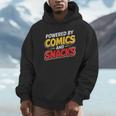 Powered By Comics And Snacks Comic Book Lover Unisex Hoodie