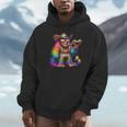 Rainbow Pride Bigfoot Reading Book With Heart Glasses Unisex Hoodie Rainbow Pride Bigfoot Reading Book With Heart Glasses Unisex Hoodie