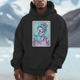 The Reader Retro Reading Skeleton Books Flowers Tarot Card Unisex Hoodie The Reader Retro Reading Skeleton Books Flowers Tarot Card Unisex Hoodie