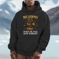 Reading Makes Me Feel Less Murdery Book Dragon Unisex Hoodie