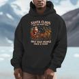 Santa Has The Right Idea Introvert Christmas Unisex Hoodie Santa Has The Right Idea Introvert Christmas Unisex Hoodie