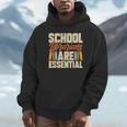 School Librarians Are Essential Library Book Lover Librarian Unisex Hoodie