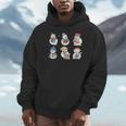 Snowman Reading Book Santa Christmas Bookish Teacher Unisex Hoodie