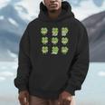 Teacher Reading Shamrock St Patrick’s Day Book Lover Kids Unisex Hoodie