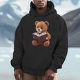 Teddy Bear Reading a Book Unisex Hoodie