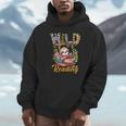 Wild About Reading Books Reader Lover Funny Teacher Animals For Men Women Kids Unisex Hoodie