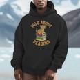 Wild About Reading Cute Leopard Teacher Kids Book Lover Unisex Hoodie