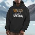 WILD ABOUT READING Reading Books Bookworm Library Day Unisex Hoodie