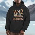 Wild About Reading Teacher Reading Books Back To School Unisex Hoodie