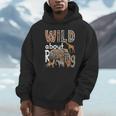 Zoo Animals Wild About Reading Books Reader Lover Librarian Unisex Hoodie