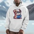 Adorable Book Lover Bulldog With Reading Glasses Cute Raglan Baseball Tee Unisex Hoodie Adorable Book Lover Bulldog With Reading Glasses Cute Raglan Baseball Tee Unisex Hoodie