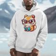 Adorable Book Lover Chipmunk With Reading Glasses Cute Premium Unisex Hoodie