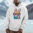 Adorable Book Lover Rabbit With Reading Glasses Cute Premium Unisex Hoodie Adorable Book Lover Rabbit With Reading Glasses Cute Premium Unisex Hoodie