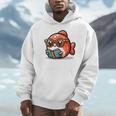 Adorable Book Lover Salmon With Reading Glasses Cute Unisex Hoodie Adorable Book Lover Salmon With Reading Glasses Cute Unisex Hoodie
