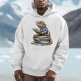 Bearded Dragon Reading Books Matching Bookworm Librarian Unisex Hoodie
