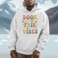 Book Fair Vibes Groovy Retro School Reading Nostalgic Unisex Hoodie Book Fair Vibes Groovy Retro School Reading Nostalgic Unisex Hoodie