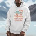 Book Girl Summer Book Reading Retro Sunset Unisex Hoodie Book Girl Summer Book Reading Retro Sunset Unisex Hoodie