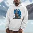 Book Lover Bookworm Reading Books Dragon Premium Tri-Blend Unisex Hoodie