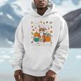 Cat Fall In Love With Reading Book Lover Autumn Unisex Hoodie