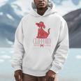 Clifford The Big Red Dog Pink Text With Bow Illustrated Book Unisex Hoodie Clifford The Big Red Dog Pink Text With Bow Illustrated Book Unisex Hoodie