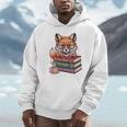 Cute Nerdy Fox Read Books Be Kind Stay Weird Book Club Premium Tri-Blend Unisex Hoodie