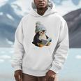 Cute Penguin Reading Book Faux-Crochet Print Unisex Hoodie Cute Penguin Reading Book Faux-Crochet Print Unisex Hoodie