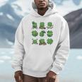 Cute Shamrock Reading St Patricks Day Teacher Book Lovers Unisex Hoodie Cute Shamrock Reading St Patricks Day Teacher Book Lovers Unisex Hoodie