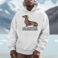 Dachshund Dog Dachshund Decor Books Nerds Dachshund Unisex Hoodie
