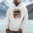 Fall Book Teacher Cat Books Halloween Autumn Librarian Unisex Hoodie
