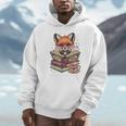 Fox Read Books Be Kind Stay Weird Reader Cute Nerd Bookworm Unisex Hoodie