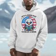 A Good Day To Read a Book Reading Eagle With American Flag Unisex Hoodie